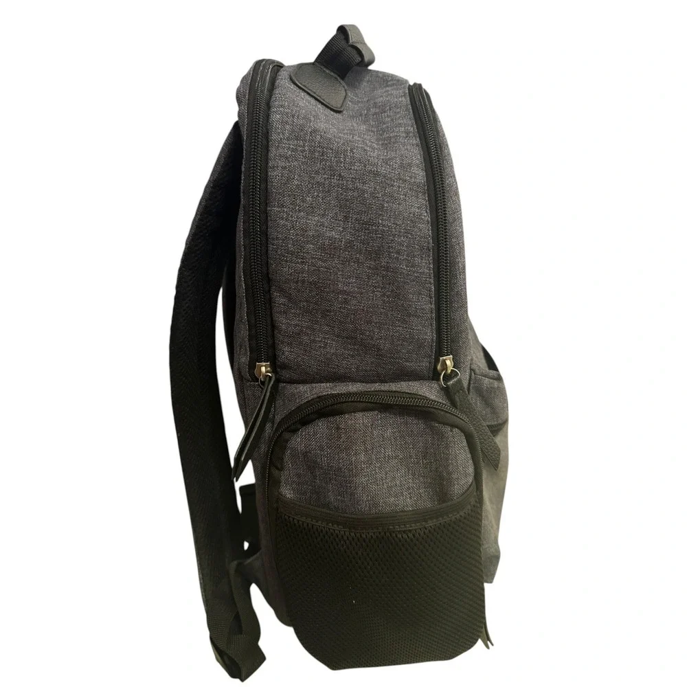 BB Gear Seeking Adventure Dad Diaper Bag Backpack Heather Grey with Changing Pad